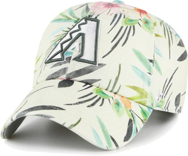 '47 Women's Arizona Diamondbacks White Bloom Clean Up Adjustable Hat