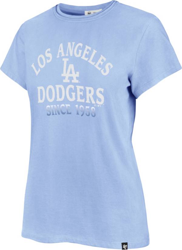 '47 Women's Los Angeles Dodgers Blue Fade Frankie T-Shirt