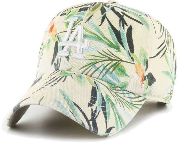 '47 Women's Los Angeles Dodgers White Bloom Clean Up Adjustable Hat