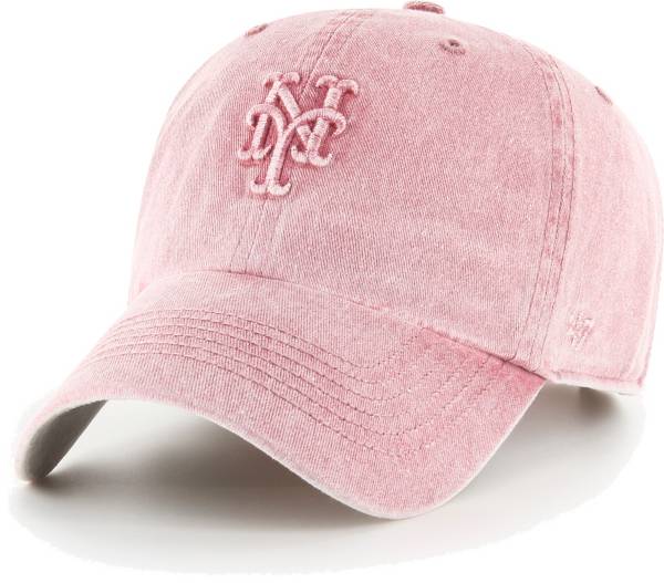 '47 Women's New York Mets Pink Mist Clean Up Adjustable Hat