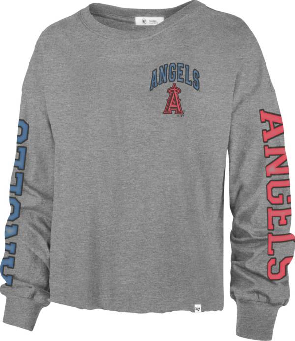 '47 Women's Los Angeles Angels Gray Parkway Long Sleeve T-Shirt