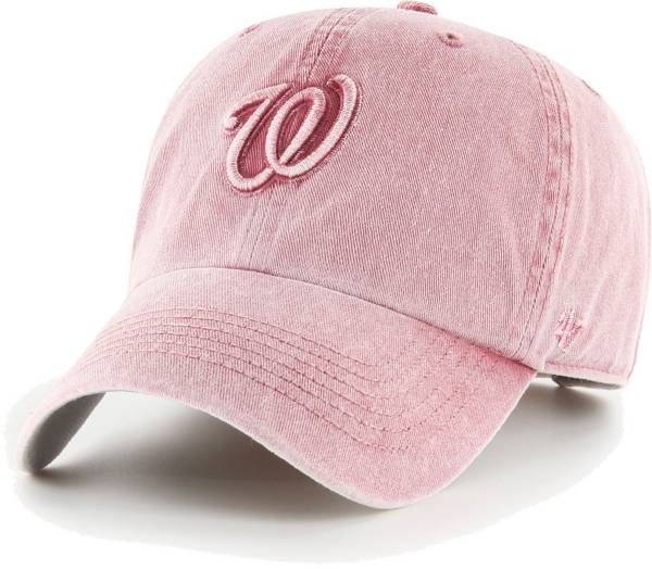 '47 Women's Washington Nationals Pink Mist Clean Up Adjustable Hat