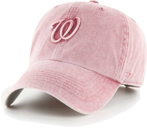 '47 Women's Washington Nationals Pink Mist Clean Up Adjustable Hat product image