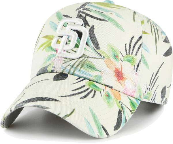 '47 Women's San Diego Padres White Bloom Clean Up Adjustable Hat