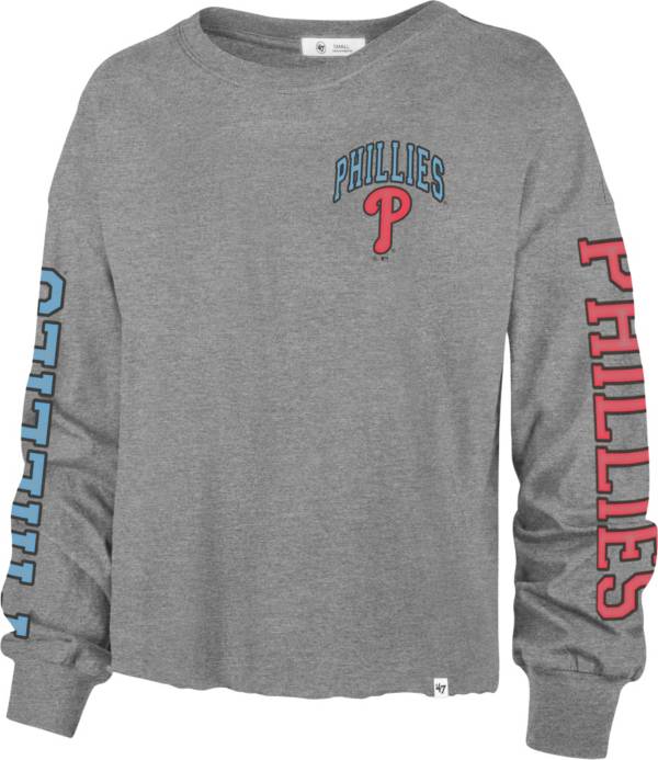 '47 Women's Philadelphia Phillies Gray Parkway Long Sleeve T-Shirt