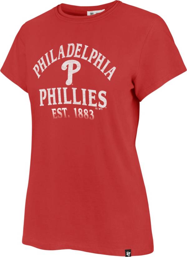 '47 Women's Philadelphia Phillies Red Fade Frankie T-Shirt