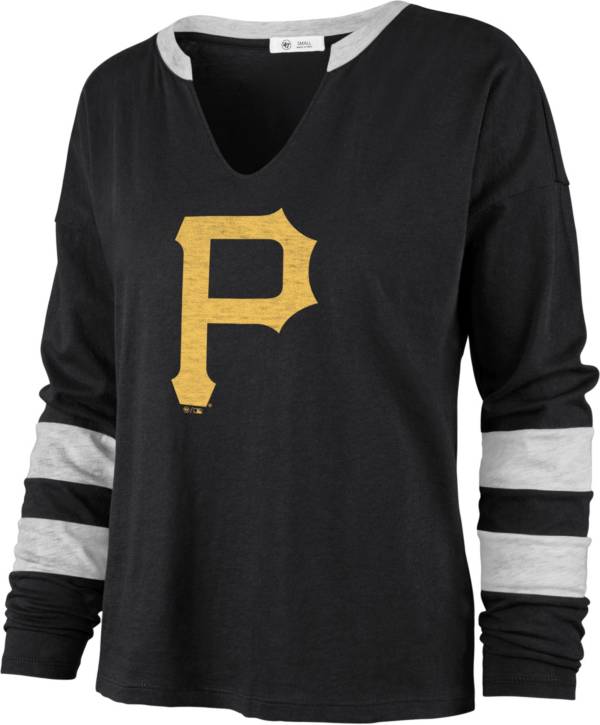 '47 Women's Pittsburgh Pirates Black Celeste Long Sleeve T-Shirt