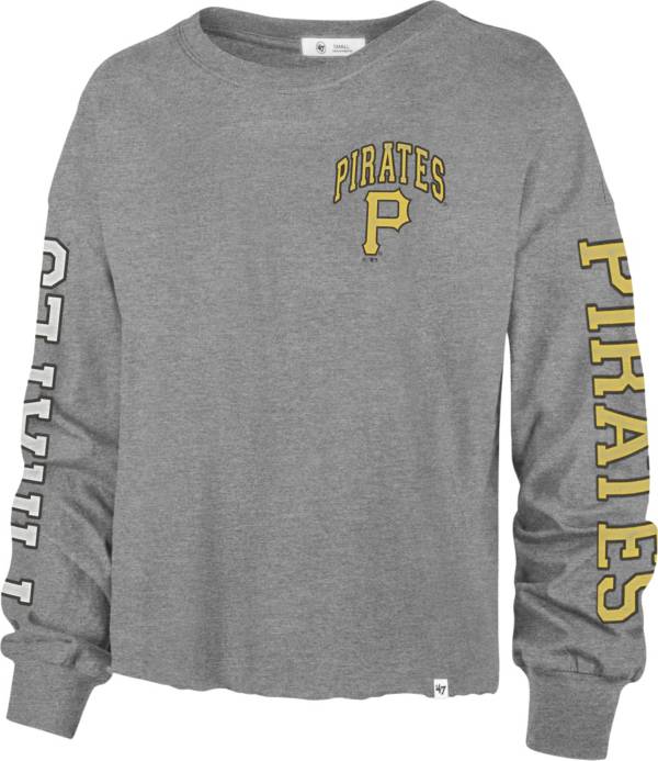 '47 Women's Pittsburgh Pirates Gray Parkway Long Sleeve T-Shirt
