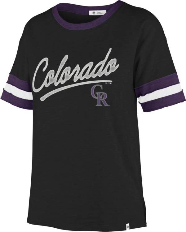 '47 Women's Colorado Rockies Black Dani T-Shirt