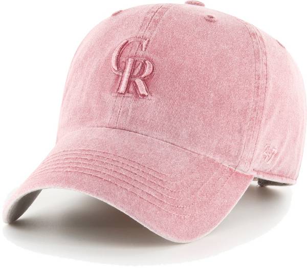 '47 Women's Colorado Rockies Pink Mist Clean Up Adjustable Hat