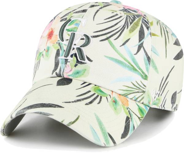 '47 Women's Colorado Rockies White Bloom Clean Up Adjustable Hat