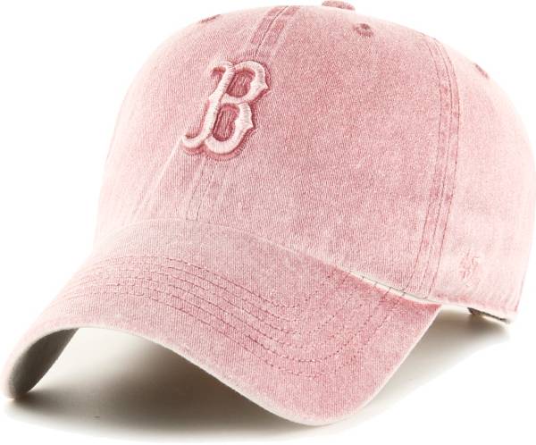 '47 Women's Boston Red Sox Pink Mist Clean Up Adjustable Hat