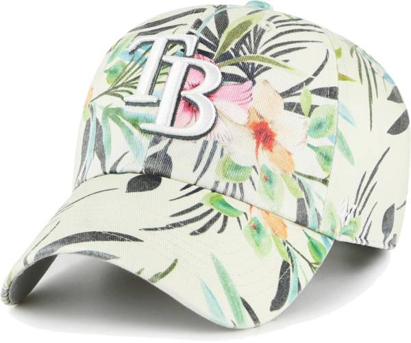 '47 Women's Tampa Bay Rays White Bloom Clean Up Adjustable Hat
