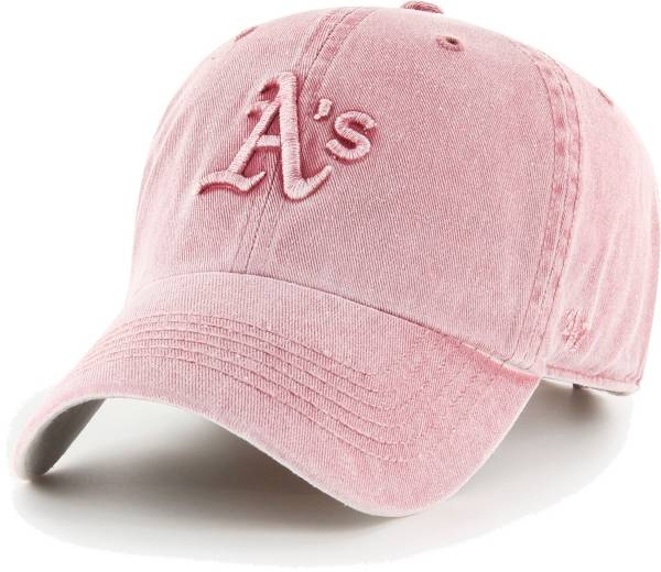 '47 Women's Oakland Athletics Pink Mist Clean Up Adjustable Hat