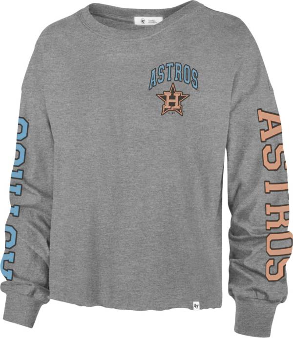 '47 Women's Houston Astros Gray Parkway Long Sleeve T-Shirt