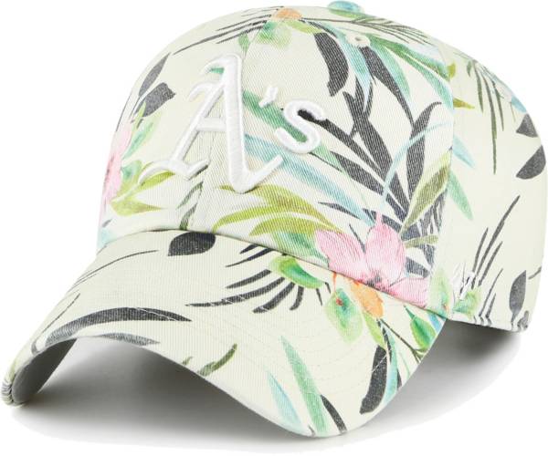 '47 Women's Oakland Athletics White Bloom Clean Up Adjustable Hat