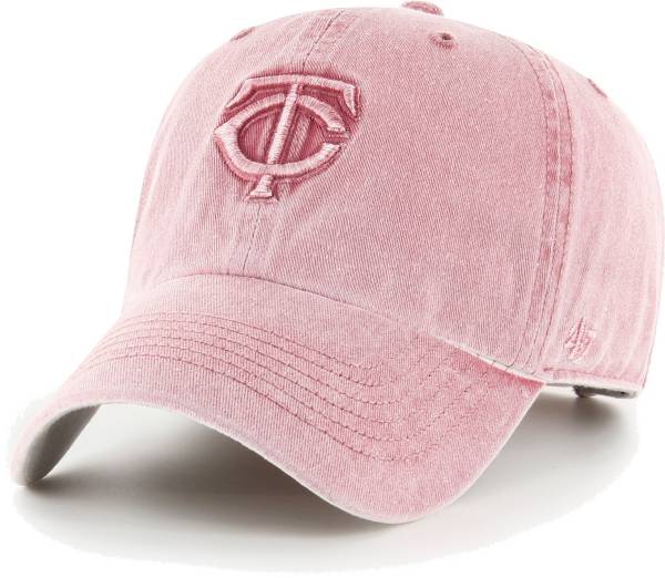 '47 Women's Minnesota Twins Pink Mist Clean Up Adjustable Hat