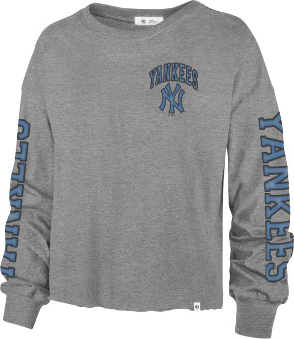 '47 Women's New York Yankees Gray Parkway Long Sleeve T-Shirt