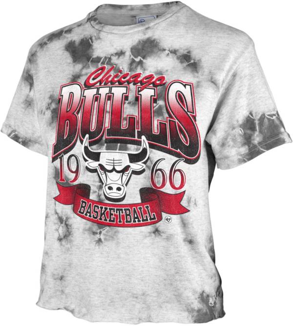 '47 Women's 2021-22 City Edition Chicago Bulls Grey Tubular T-Shirt