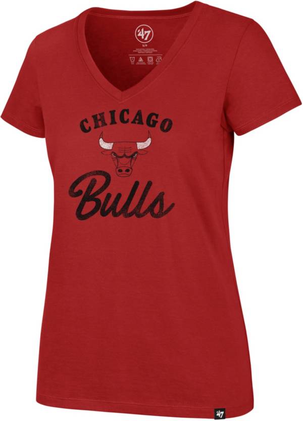 ‘47 Women's Chicago Bulls Red Script T-Shirt product image