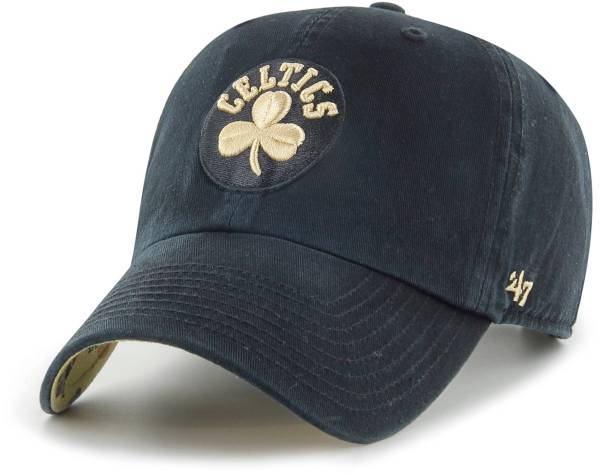‘47 Women's Boston Celtics Black Clean Up Adjustable Hat