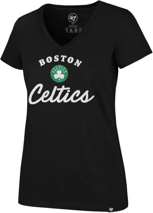 ‘47 Women's Boston Celtics Black Script T-Shirt