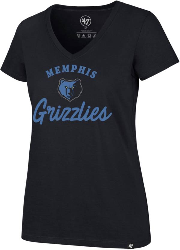 ‘47 Women's Memphis Grizzlies Navy Script T-Shirt