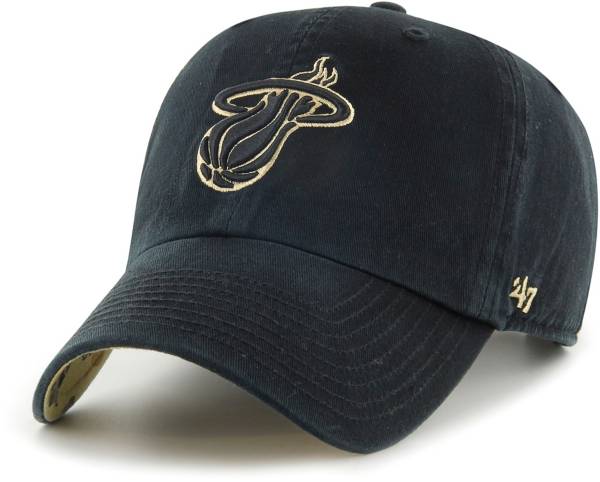 ‘47 Women's Miami Heat Black Clean Up Adjustable Hat