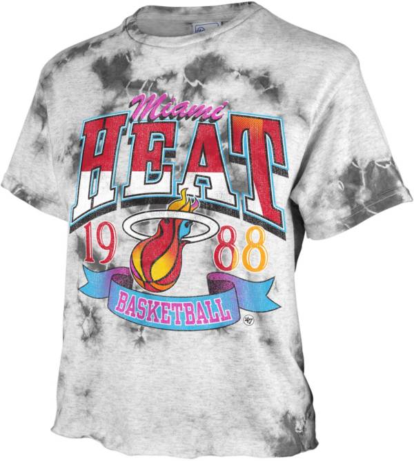 '47 Women's 2021-22 City Edition Miami Heat Grey Tubular T-Shirt