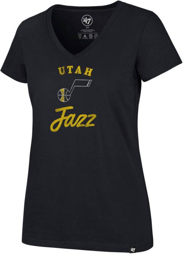 ‘47 Women's Utah Jazz Navy Script T-Shirt