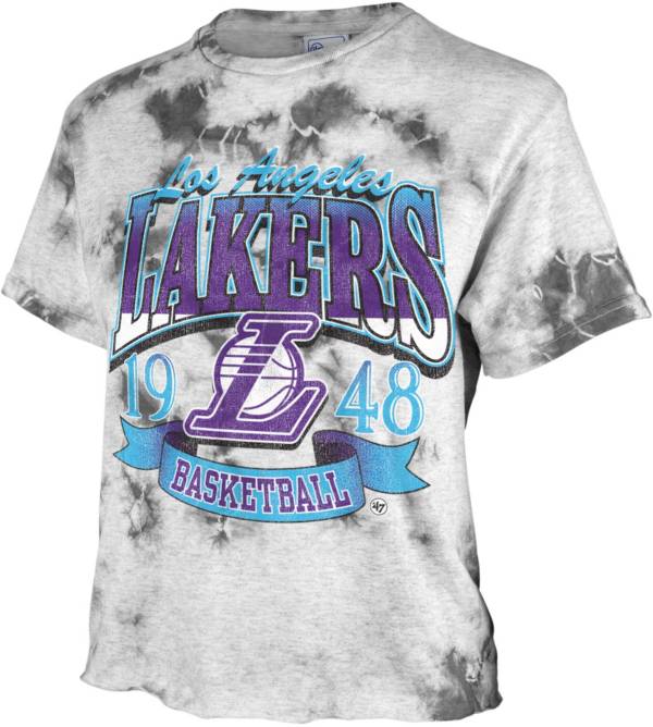 '47 Women's 2021-22 City Edition Los Angeles Lakers Grey Tubular T-Shirt