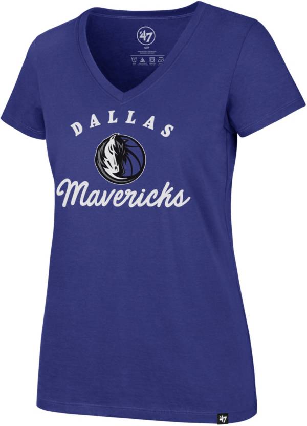 ‘47 Women's Dallas Mavericks Royal Script T-Shirt