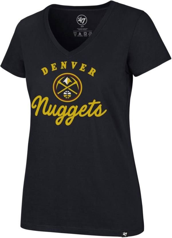 ‘47 Women's Denver Nuggets Navy Script T-Shirt product image