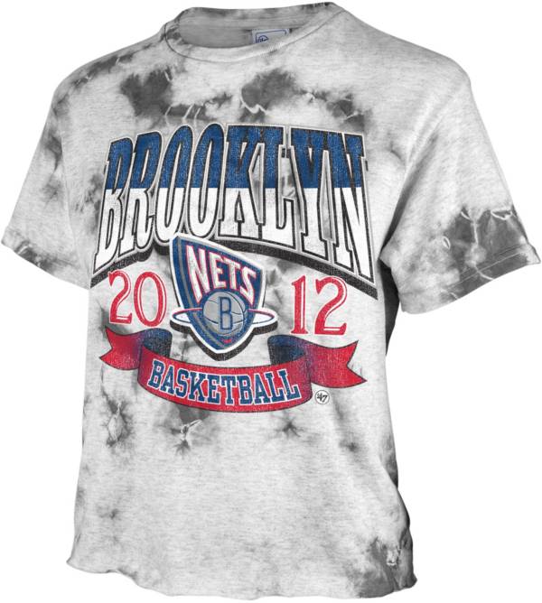 '47 Women's 2021-22 City Edition Brooklyn Nets Grey Tubular T-Shirt