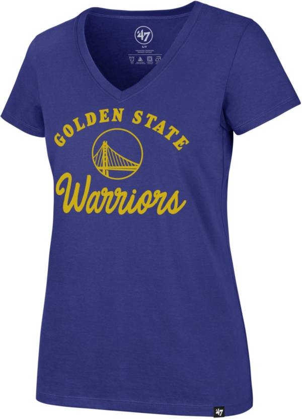 ‘47 Women's Golden State Warriors Royal Script T-Shirt product image