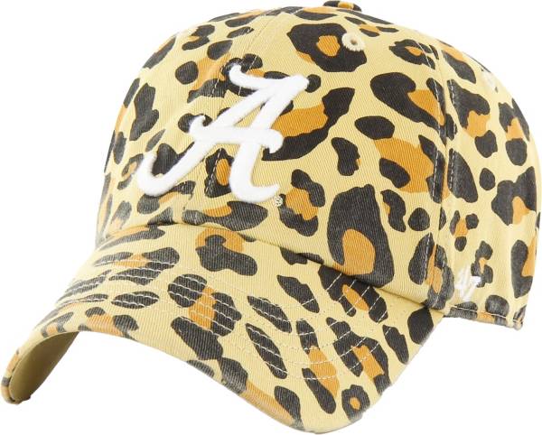 ‘47 Alabama Crimson Tide Gold Cheetah Clean Up Adjustable Hat