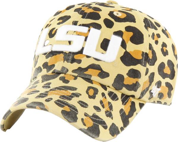 ‘47 LSU Tigers Gold Cheetah Clean Up Adjustable Hat