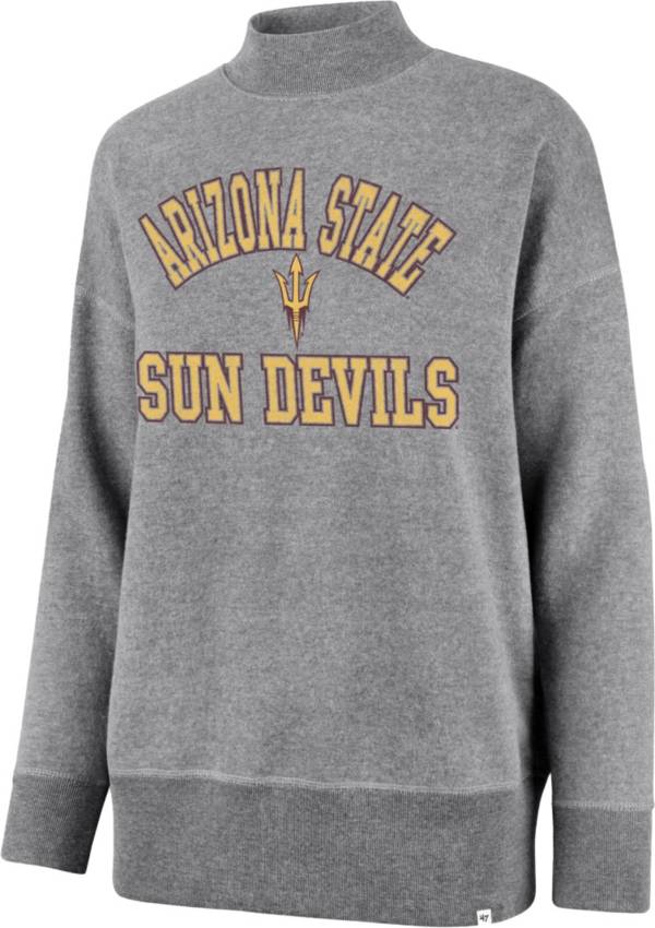 ‘47 Women's Arizona State Sun Devils Vintage Grey Sasha Ivy Mock Neck Pullover Sweatshirt product image