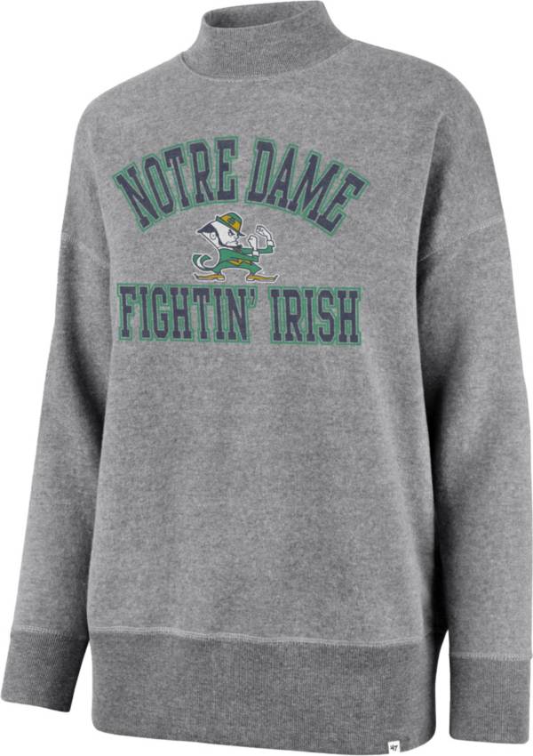 ‘47 Women's Notre Dame Fighting Irish Vintage Grey Sasha Ivy Mock Neck Pullover Sweatshirt product image