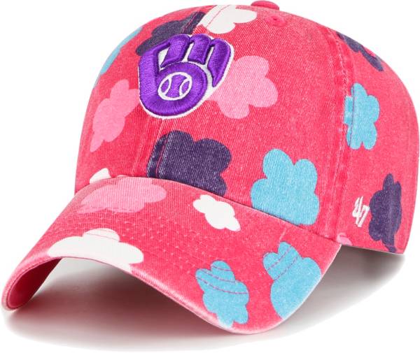 '47 Youth Milwaukee Brewers Pink Clean Up Adjustable Hat