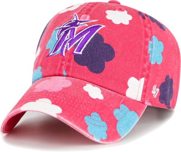 '47 Youth Miami Marlins Pink Clean Up Adjustable Hat