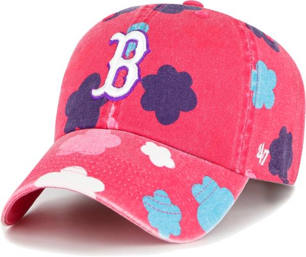 '47 Youth Boston Red Sox Pink Clean Up Adjustable Hat product image