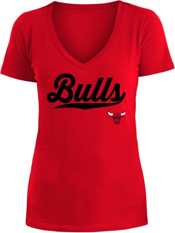 5th & Ocean Women's Chicago Bulls Red Logo T-Shirt