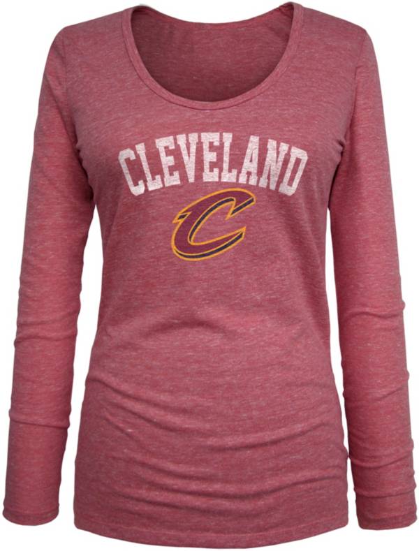 5th & Ocean Women's Cleveland Cavaliers Red Long Sleeve T-Shirt