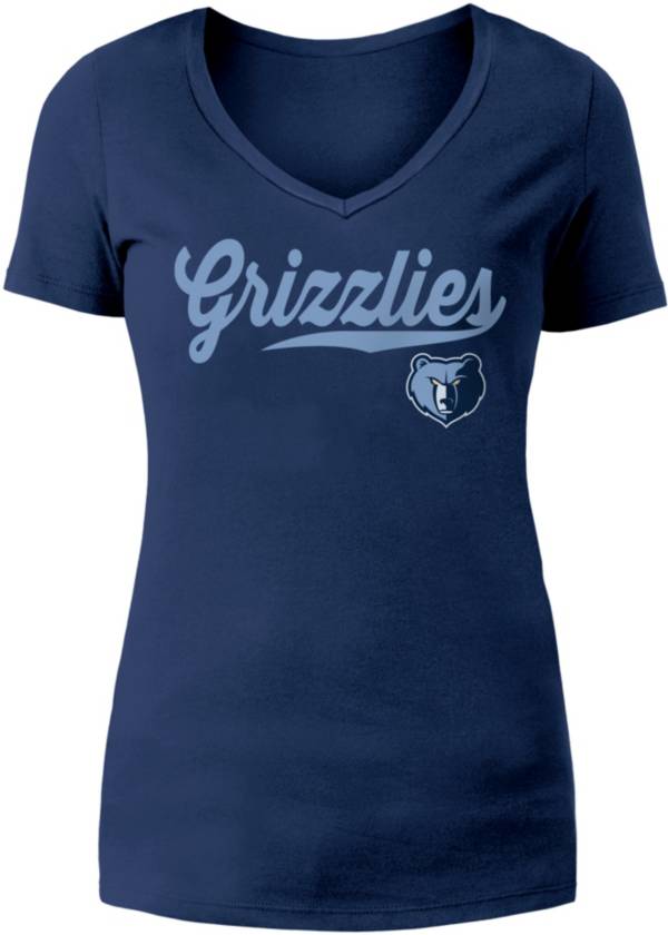 5th & Ocean Women's Memphis Grizzlies Navy Logo T-Shirt