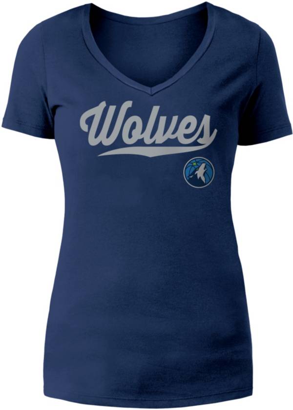 5th & Ocean Women's Minnesota Timberwolves Gray T-Shirt