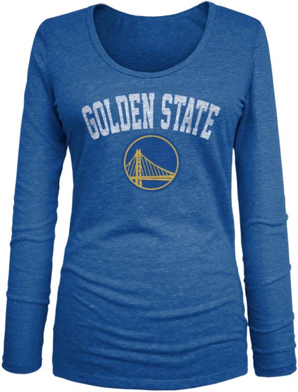 5th & Ocean Women's Golden State Warriors Royal Long Sleeve T-Shirt