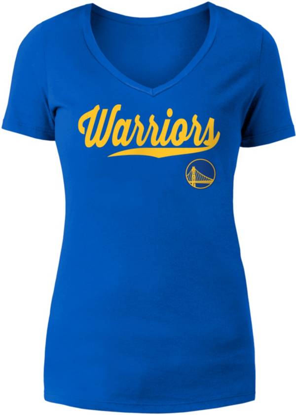 5th & Ocean Women's Golden State Warriors Royal Logo T-Shirt