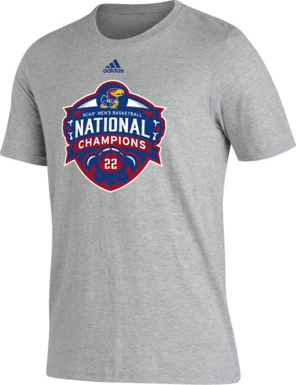 adidas Kansas Jayhawks 2022 Men's Basketball National Champions Parade T-Shirt