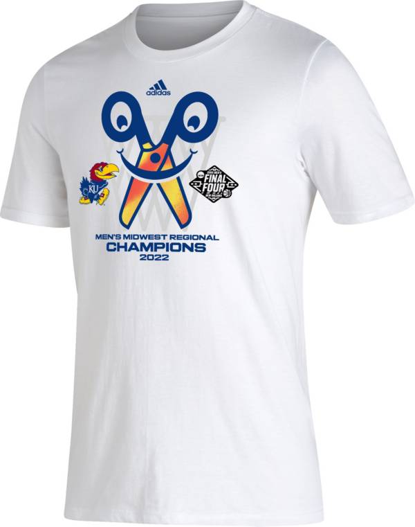 adidas Kansas Jayhawks 2022 Men's Basketball Final Four Bound Locker Room T-Shirt